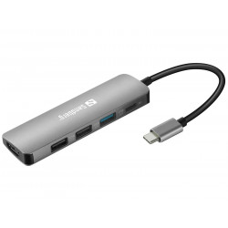 Sandberg USB-C Dock HDMI+3xUSB+PD 100W (136-32)