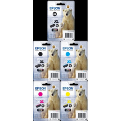  Epson Multipack Noir(e) / Noir (photo) / Cyan / Magenta / Jaune T262/3 MCVP 26 XL ~3000 Pages