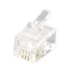 Equip Telephone Plug, Rj11, 4P4C 