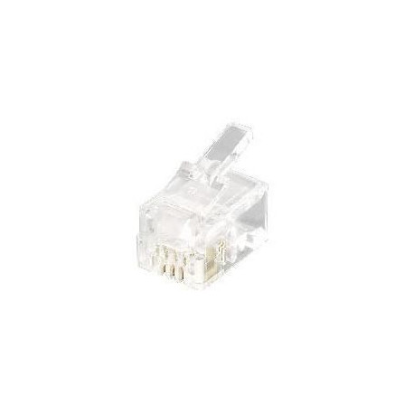 Equip Telephone Plug, Rj11, 4P4C 