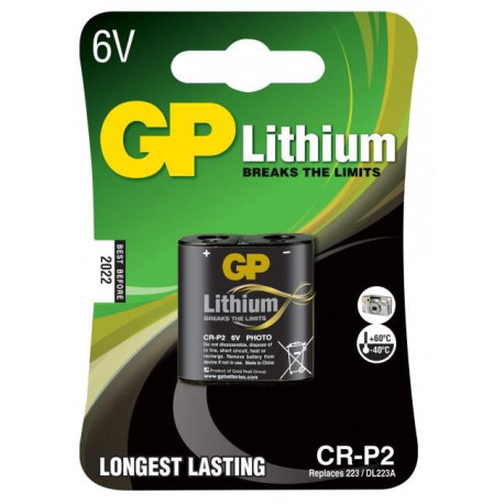GP LITHIUM BATTERY CR P2 (CR-P2 1-P)