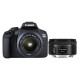 Canon CAMERA EOS 2000D 18-55IS+50MM (2728C022)