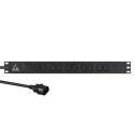 Lanview 19´´ 10-way c13 outlets with 