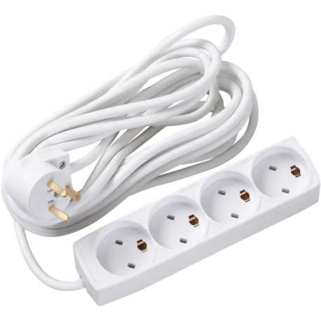 MicroConnect Danish EDB Power Strip 4-way 