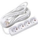 MicroConnect Danish EDB Power Strip 4-way 