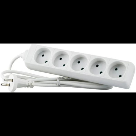 MicroConnect 5-way Danish Power Strip 5m 