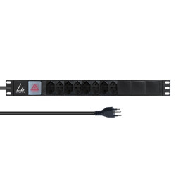 Lanview 19 rack mount power strip, 8 
