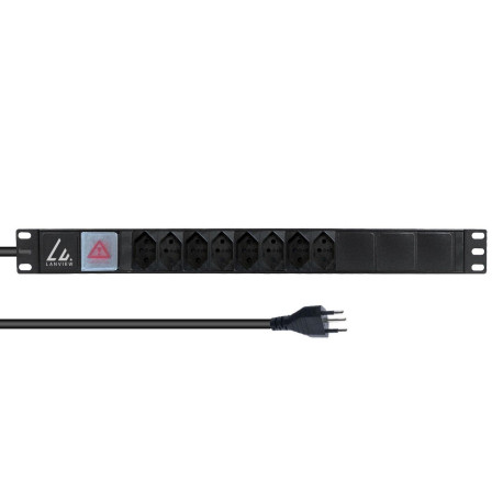 Lanview 19 rack mount power strip, 8 