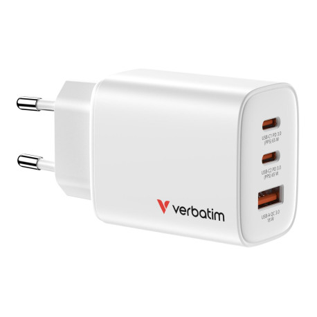 Verbatim Essentials GaN Charger 65W Eu 