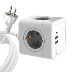 MicroConnect PowerCube, 4 Schuko outlets, 