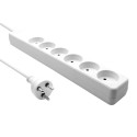 MicroConnect Danish Power Strip 6-way 