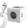 MicroConnect Power Cube, 4 Schuko outlets, 