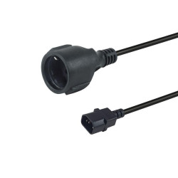 Equip Power Cable Black 0.25 M Iec 