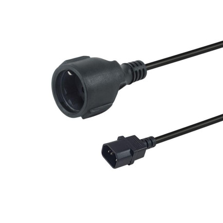 Equip Power Cable Black 0.25 M Iec 