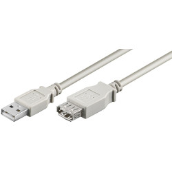 MicroConnect USB2.0 Extension A-A 1m M-F (USBAAF1)
