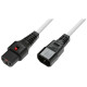MicroConnect Powercord C13 IEC Lock - C14 