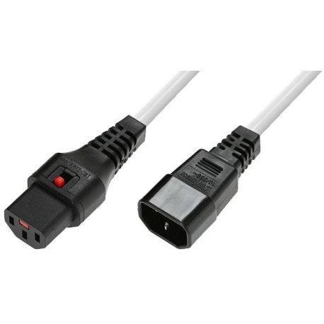 MicroConnect Powercord C13 IEC Lock - C14 