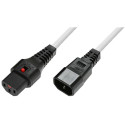 MicroConnect Powercord C13 IEC Lock - C14 