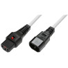 MicroConnect Powercord C13 IEC Lock - C14 