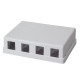 LogiLink Keystone Surface Mount Box 4 