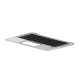 HP Top Cover W/Keyboard BL UK 