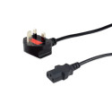Equip Uk Power Cord, C13 To Bs1363, 