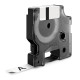  DYMO Ruban Noir sur blanc S0718580 18443 bande Vinyl, Rhino, IND, 9mm x 5,5m, noir sur blanc