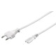 MicroConnect Power Cord Notebook 0.5m White 