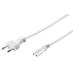 MicroConnect Power Cord Notebook 0.5m White 