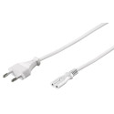 MicroConnect Power Cord Notebook 0.5m White 