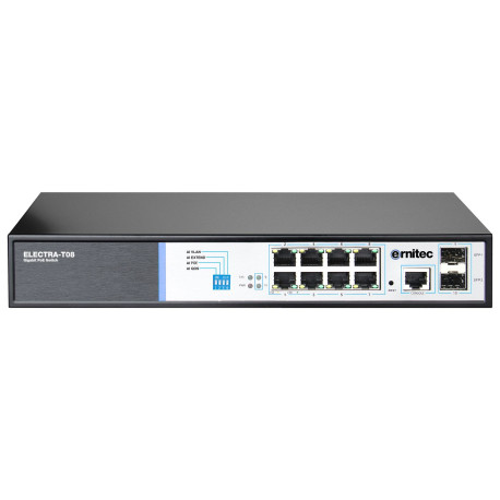 Ernitec 8 Ports Gigabit PoE Switch (ELECTRA-T08)