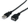StarTech.com 6 FT USB EXTENSION CABLE (USBEXTAA6BK)