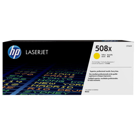  HP Toner Jaune CF362X 508X ~9500 Pages Haute capacite