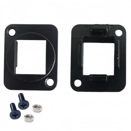 Lanview D-Size Keystone black & 