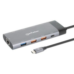 Manhattan Usb-C Dock/Hub, Ports (X10): 