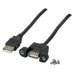 MicroConnect USB2.0 Extension A-A M-F 1,8m (USBAAF1PANEL2)