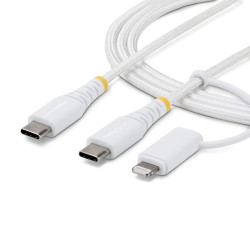 StarTech.com 2M (6Ft) 2-In-1 Rugged Usb-C 