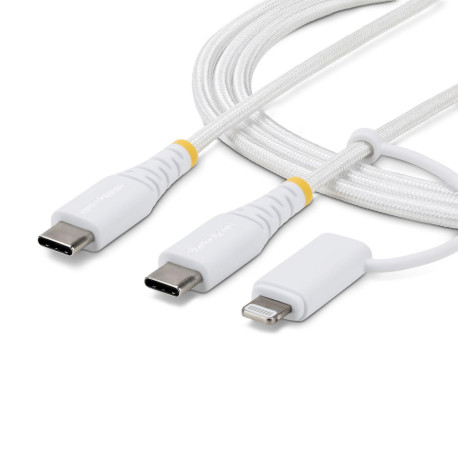 StarTech.com 2M (6Ft) 2-In-1 Rugged Usb-C 