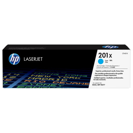  HP Toner Cyan CF401X 201X ~2300 Pages Haute capacite