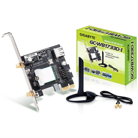 GIGA-BYTE GIGABYTE GC-WB1733D-I - CARTE PCI-E WI-FI AC 1733 MBPS + BLUETOOTH 5