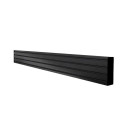 B-Tech SYSTEM X - Horizontal Mounting Rail - 1.75m, Black