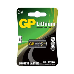 GP LITHIUM BATTERY CR123A (CR123A 1-P)