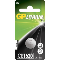 GP Lithium Coin CR1620 1's PET (CR1620 1-P)