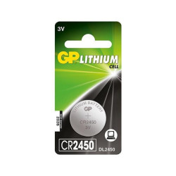 GP LITHIUM BUTTON CELL CR2450 (CR2450 1-P)