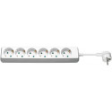 MicroConnect 6-way Schuko power Socket 1.5m (GRU00615W)