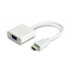 MicroConnect Adapter HDMI - VGA M/F, White (HDMVGA1)