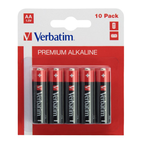 Verbatim ALKALINE BATTERY AA 10 PACK 