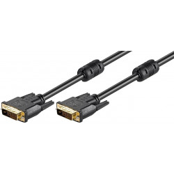 MicroConnect DVI-D 24+1-pin w. Ferrit, M-M (MONCC2F)