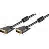MicroConnect DVI-D 24+1-pin w. Ferrit, M-M (MONCC2F)