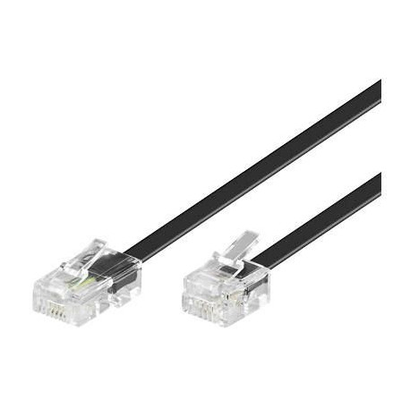 MicroConnect RJ11-RJ45 1M M/M Black (MPK451S)